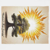 "Nature's Wrath" Fleece Deken (Voorkant (Horizontaal))