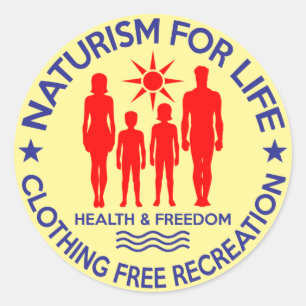 Naturist - Naturism voor het Leven Ronde Sticker