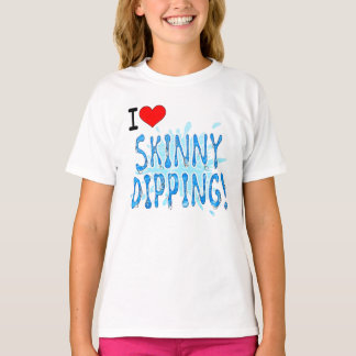 Naturist/Nudist, ik hou van Skinny Dipping T-shirt