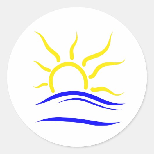 Naturistensymbool Sticker (Voorkant)