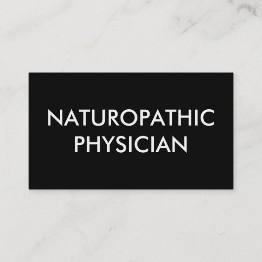 naturopathic arts visitekaartje (Voorkant)