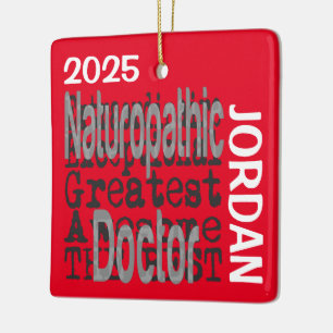 Naturopathische Doctor Extraordinaire CUSTOM Keramisch Ornament