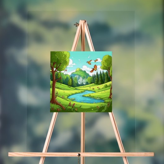 Natuur 15. acryl bord (Neutraal)