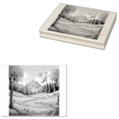 Natuur 15. 	rubberstempel (Gestempeld)