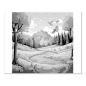 Natuur 15. 	rubberstempel (Afrduk)