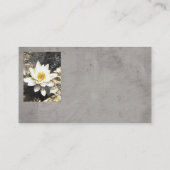 natuur aangepaste visitekaartjes template Lotus Fl (Achterkant)