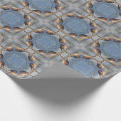 Natuur Abstracte Kaleidoscoop Cadeaupapier (Hoek)