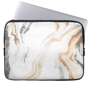 Natuur abstracte marmertextuur laptop sleeve
