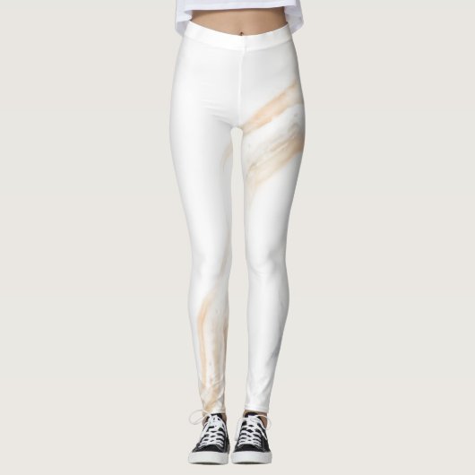 Natuur abstracte marmertextuur leggings (Voorkant)