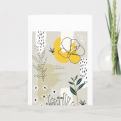 Natuur Abstracte-naamdagkaart Kaart (Achterkant)