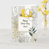 Natuur Abstracte-naamdagkaart Kaart (Gele Bloem)