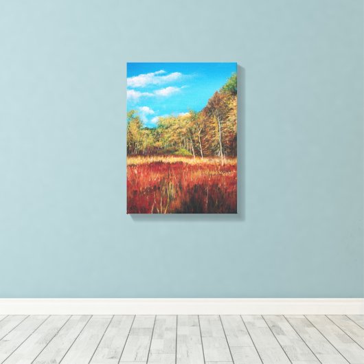 Natuur Acrylverf | Verpakt Canvas (Insitu (Houten vloer))