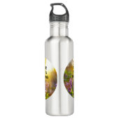 natuur afbeelding met inspirerende tekst waterfles (Achterkant)