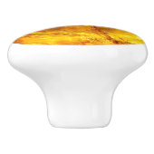 Natuur amber patroon keramische knop (Zijkant)