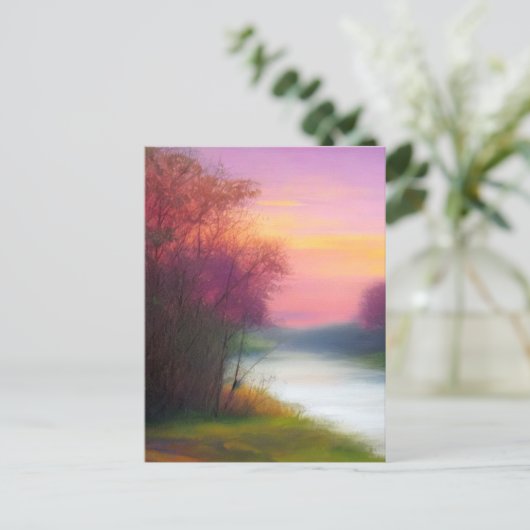 Natuur Art: Down by the River Briefkaart (Staand voorkant)