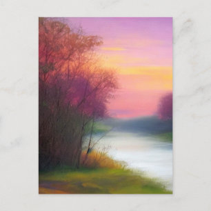 Natuur Art: Down by the River Briefkaart