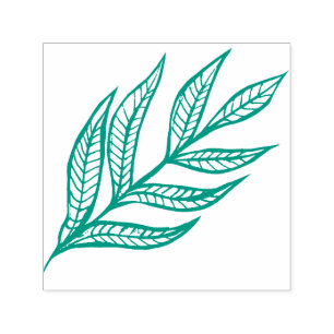Natuur Art Leaf Design Zelfinktende Stempel