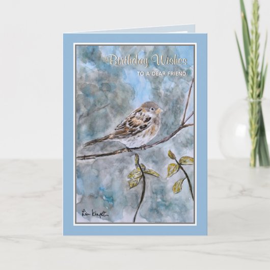 Natuur Beauty Bird Birthday Wenskaart Kaart (Voorkant)