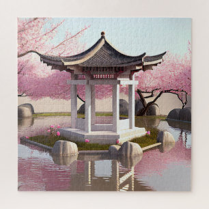 Natuur Beauty Sakura Cherry Blossom Garden Uitzich Legpuzzel