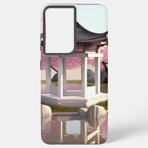 Natuur Beauty Sakura Cherry Blossom Garden Uitzich Samsung Galaxy Hoesje