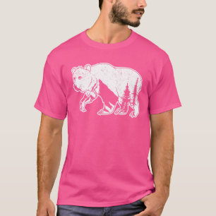 Natuur Beer van bergen Wildlife Trees Lover Animal T-shirt
