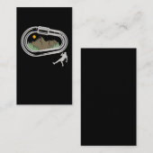 Natuur bergbeklimmer visitekaartje (Voorkant / Achterkant)