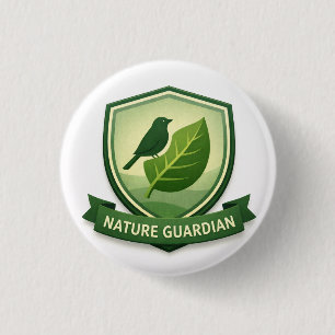 Natuur Beschermer Verkenner   Kids Outdoor Award Ronde Button 3,2 Cm