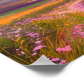 Natuur bij zonnebrand poster (Hoek)