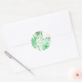Natuur blad Prints Sticker (Envelop)