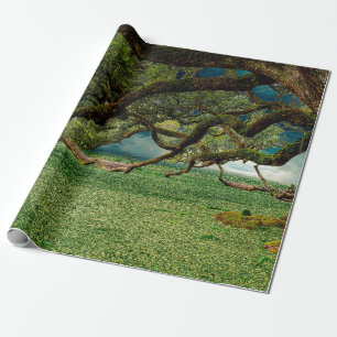 Natuur bladerblad cadeaupapier