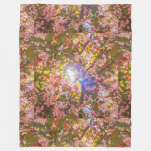 Natuur bloeit bloemen licht zonlicht fleece deken