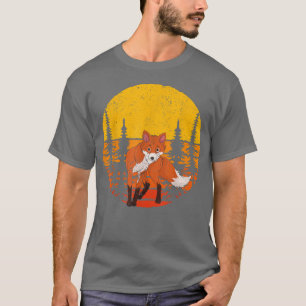 Natuur-bomen voor de Cute Forest Animal Fo Lover R T-shirt