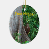 Natuur Boom Hugger Keramisch Ornament (Rechts)