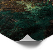 Natuur Bos Berk Bomen Landschap Wit-Rusland Poster (Hoek)