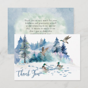 Natuur bos van Eucks Woodland Bedankkaart