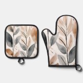 Natuur Botanicals Boho Ovenwant & Pannenlap Set (Voorkant)