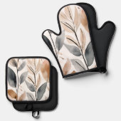 Natuur Botanicals Boho Ovenwant & Pannenlap Set (Voorkant / Achterkant)