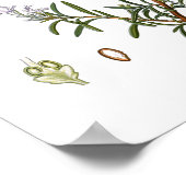 Natuur, botanische druk, bloemkunst van Rosemary Poster (Hoek)