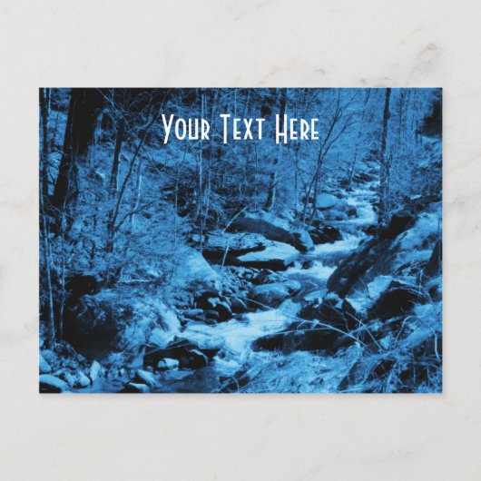 Natuur  Briefkaart land Brook (Voorkant)