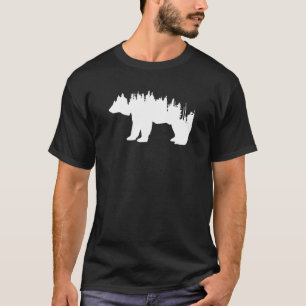 Natuur bruin Beer bos voor wilde natuur T-shirt