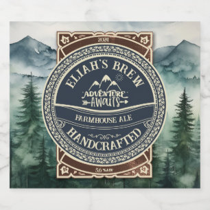 Natuur buitenshuis thema bierlabels Bier Etiket