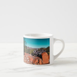 Natuur Cactus-Planten van het Afrikaanse woestijnl Espresso Kop