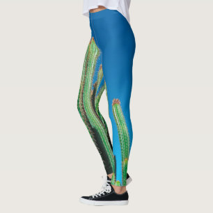 Natuur Cactus-Planten van het Afrikaanse woestijnl Leggings
