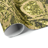 Natuur Cel Gold Mustard Chartreuse Cadeaupapier (Rol Hoek)