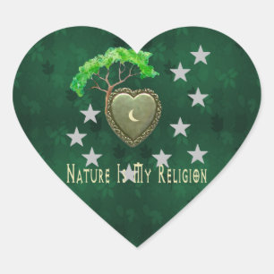 Natuur Church Hart Sticker