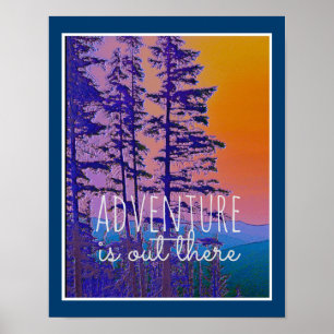 natuur citeert poster avontuur daar