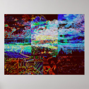 Natuur collage poster