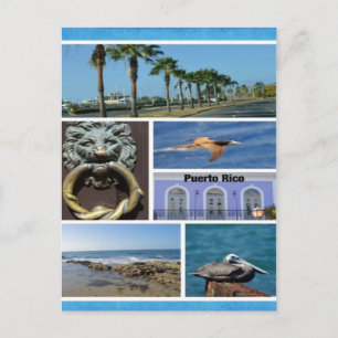Natuur collage van San Juan, Puerto Rico Briefkaart