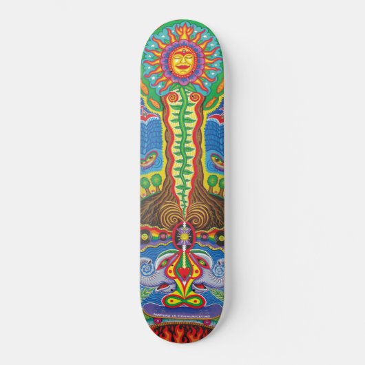 Natuur communiceert (groot) skateboard (Voorkant)