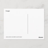 Natuur Cougar Briefkaart (Achterkant)